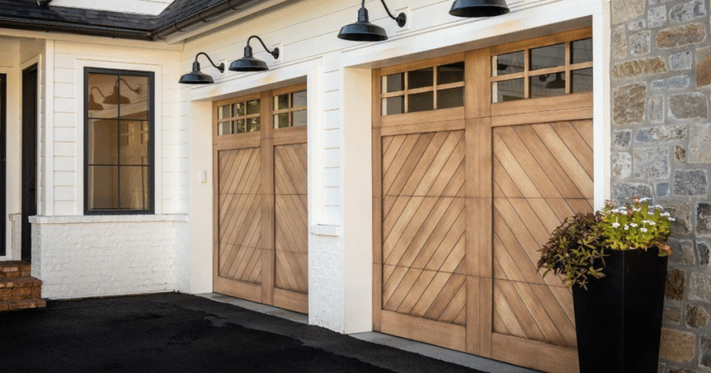 wooden garage door panels