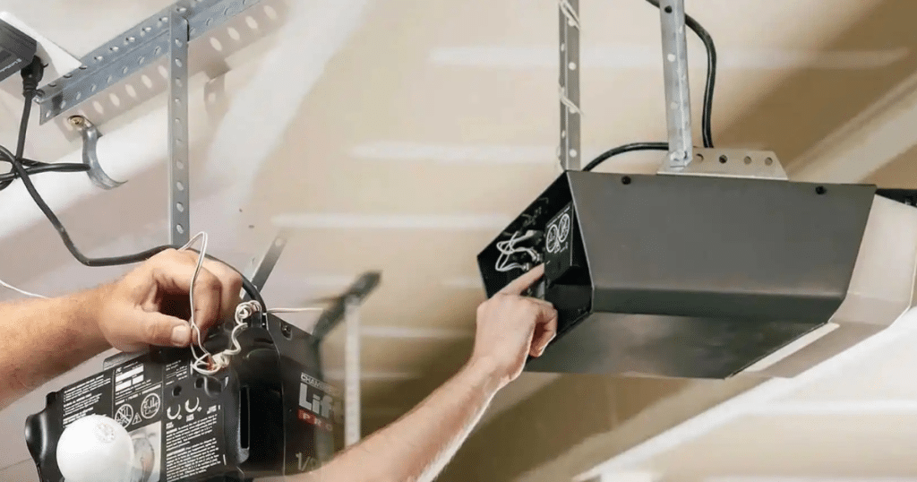 adjusting garage door opener