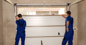 adjusting a garage door