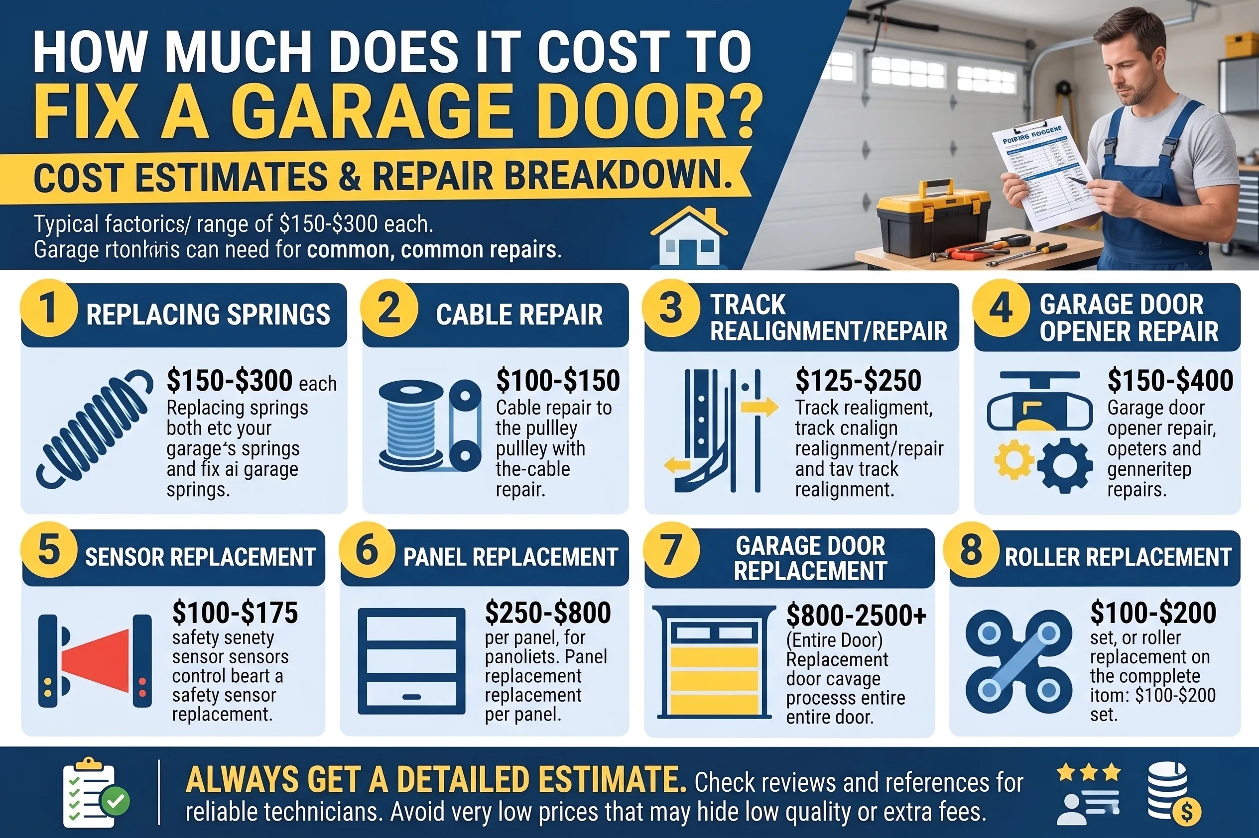 How Much Does It Cost to Fix a Garage Door?